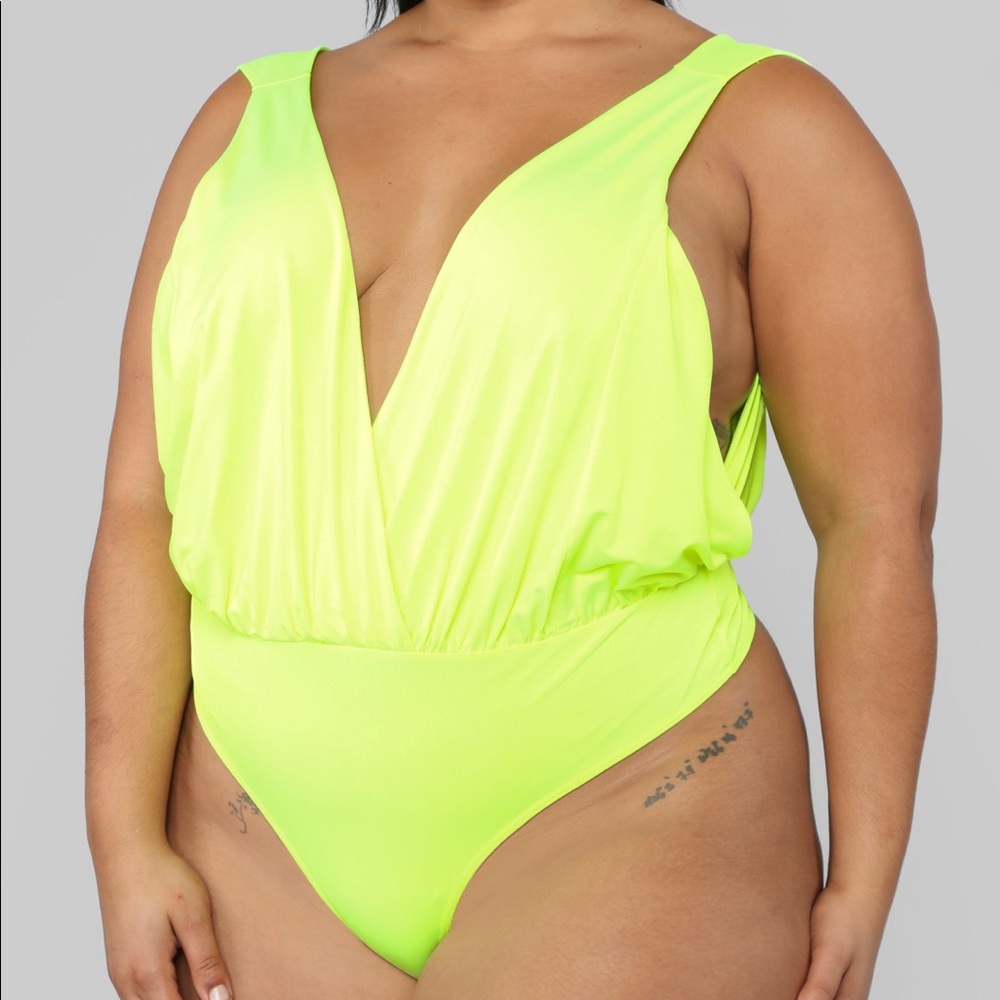 Neon Green Tank Bodysuit